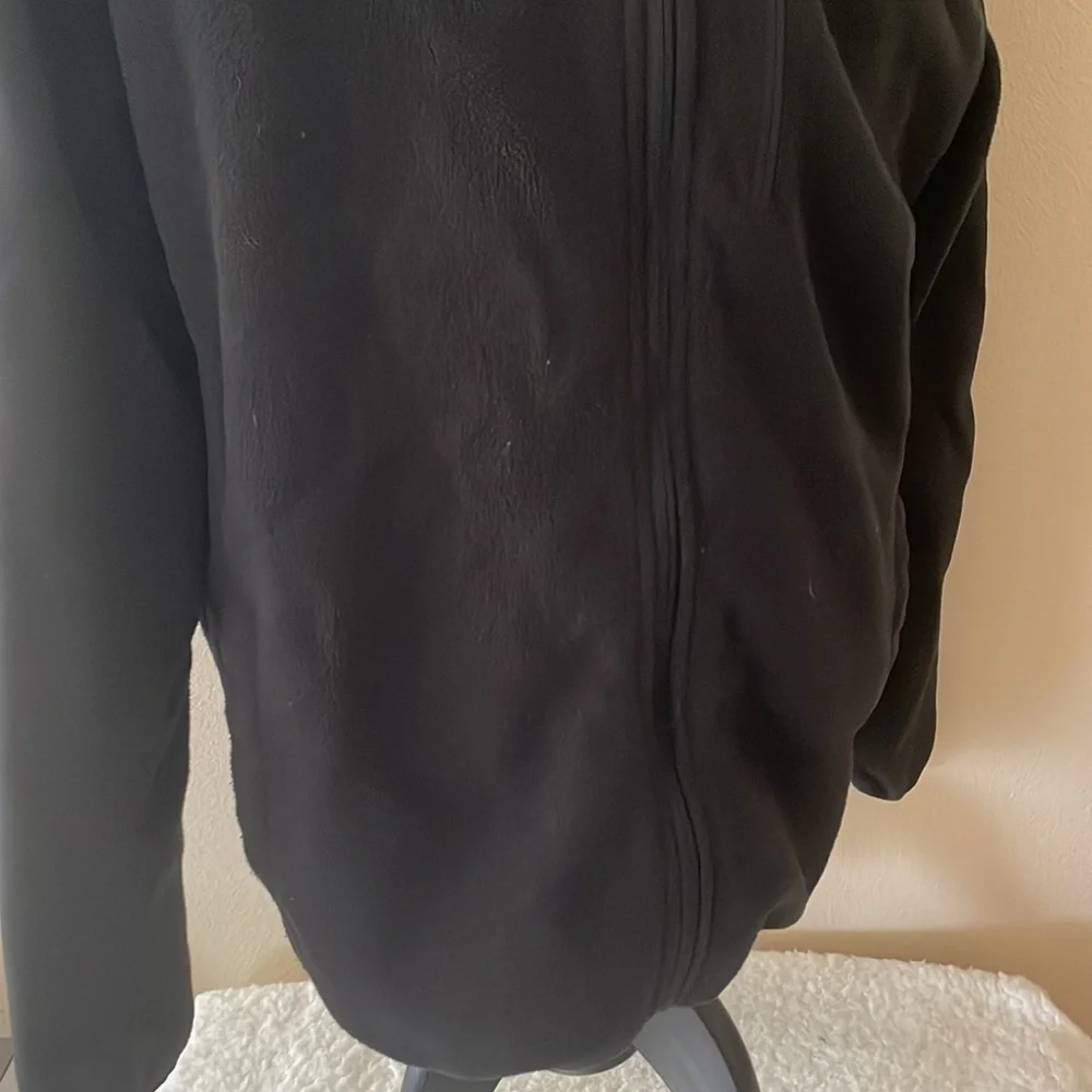 Reebok Black Full Zipper Fleece w/hood Size XL